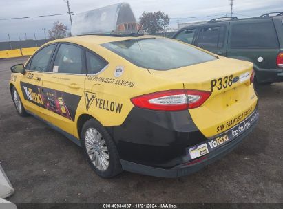 2014 FORD FUSION HYBRID S Yellow  Hybrid 3FA6P0UU8ER359337 photo #4