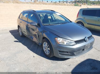 2016 VOLKSWAGEN GOLF SPORTWAGEN TSI S 4-DOOR Gray  Gasoline 3VWC17AU7GM513657 photo #1