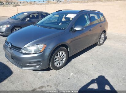 2016 VOLKSWAGEN GOLF SPORTWAGEN TSI S 4-DOOR Gray  Gasoline 3VWC17AU7GM513657 photo #3