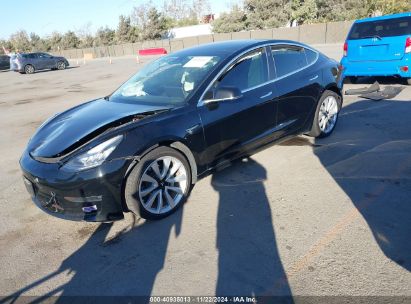 2019 TESLA MODEL 3 LONG RANGE/MID RANGE/STANDARD RANGE/STANDARD RANGE PLUS Black  Electric 5YJ3E1EA7KF317588 photo #3