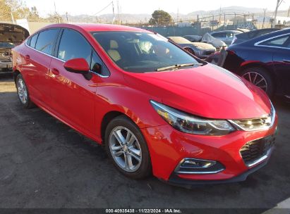 2017 CHEVROLET CRUZE LT AUTO Red  Gasoline 1G1BE5SM3H7266258 photo #1