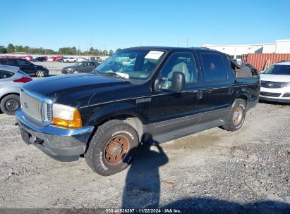 2001 FORD EXCURSION XLT Black  Gasoline 1FMNU40L31EB63821 photo #3