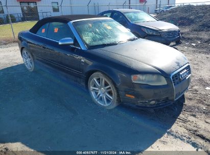 2007 AUDI S4 Black  gas WUARL48H47K900742 photo #1