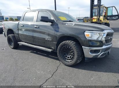 2020 RAM 1500 BIG HORN  4X2 5'7 BOX Black  Gasoline 1C6RREFT0LN185970 photo #1