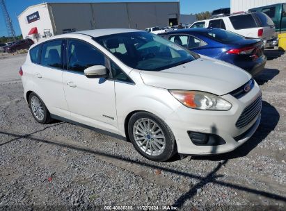 2013 FORD C-MAX HYBRID SEL White  Hybrid 1FADP5BUXDL542498 photo #1