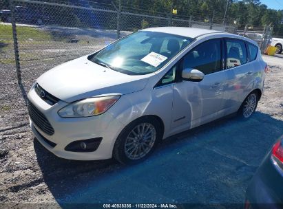 2013 FORD C-MAX HYBRID SEL White  Hybrid 1FADP5BUXDL542498 photo #3