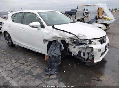 2013 LEXUS CT 200H White  Hybrid JTHKD5BH4D2149694 photo #1