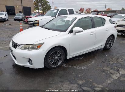 2013 LEXUS CT 200H White  Hybrid JTHKD5BH4D2149694 photo #3