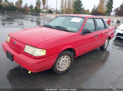 1992 FORD TEMPO GL Red  Gasoline 2FAPP36X3NB135193 photo #3