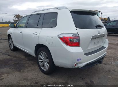 2010 TOYOTA HIGHLANDER HYBRID LIMITED V6 White  Hybrid JTEJW3EH2A2039032 photo #4