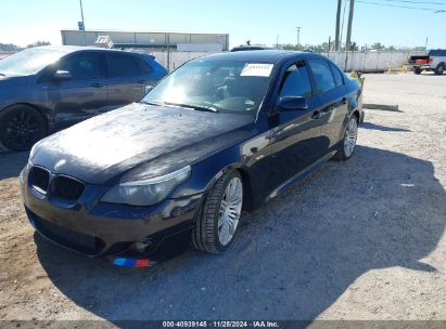 2008 BMW 550I Black  Gasoline WBANW53538CT50917 photo #3