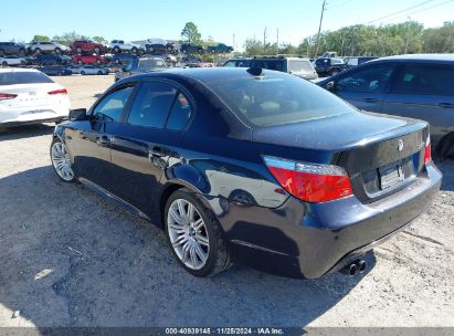 2008 BMW 550I Black  Gasoline WBANW53538CT50917 photo #4