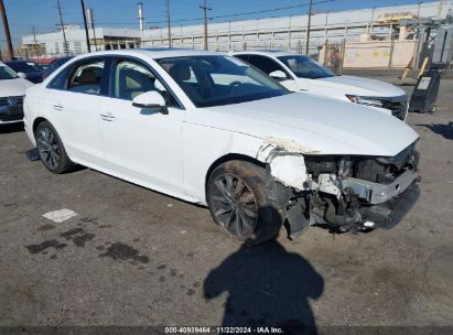 2021 AUDI A4 PREMIUM 40 TFSI QUATTRO S TRONIC White  Gasoline WAUABAF45MA024340 photo #1