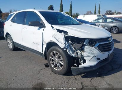 2019 CHEVROLET EQUINOX LS White  Gasoline 3GNAXHEV2KS567591 photo #1