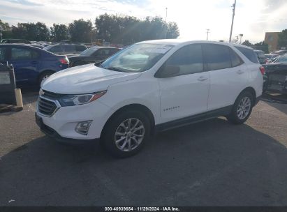 2019 CHEVROLET EQUINOX LS White  Gasoline 3GNAXHEV2KS567591 photo #3