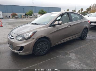 2013 HYUNDAI ACCENT GLS Gold  Gasoline KMHCT4AE5DU538385 photo #3