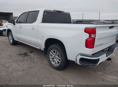 2022 CHEVROLET SILVERADO 1500 LTD 4WD  SHORT BED RST White  Gasoline 1GCUYEEDXNZ167181 photo #4