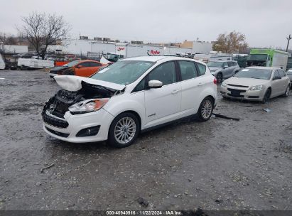 2016 FORD C-MAX HYBRID SEL White  Hybrid 1FADP5BU7GL102047 photo #3