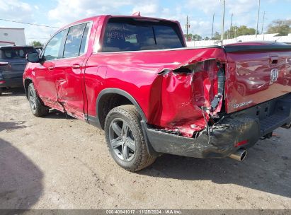 2023 HONDA RIDGELINE RTL Red  Gasoline 5FPYK3F59PB012801 photo #4