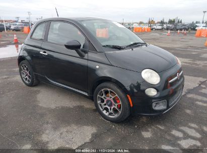 2012 FIAT 500 SPORT Black  Gasoline 3C3CFFBR6CT100500 photo #1