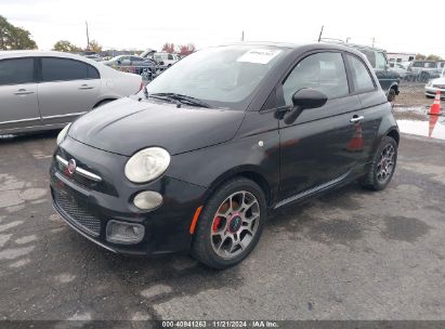 2012 FIAT 500 SPORT Black  Gasoline 3C3CFFBR6CT100500 photo #3