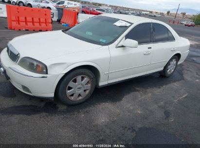 2004 LINCOLN LS V6 White  Gasoline 1LNHM86S14Y642552 photo #3