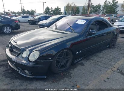 2002 MERCEDES-BENZ CL 500 Black  Gasoline WDBPJ75J12A027919 photo #3