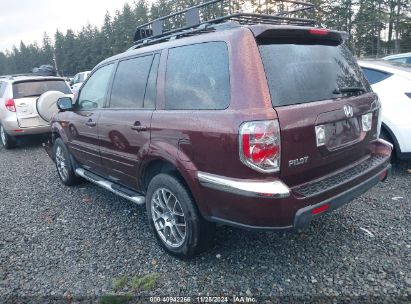 2008 HONDA PILOT EX-L Maroon  Gasoline 5FNYF18548B000765 photo #4