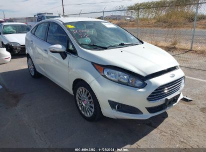 2014 FORD FIESTA TITANIUM White  Gasoline 3FADP4CJ9EM240764 photo #1