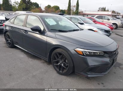 2022 HONDA CIVIC SPORT Gray  Gasoline 2HGFE2F56NH515308 photo #1