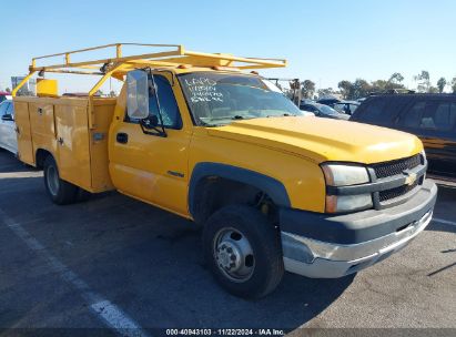 2005 CHEVROLET SILVERADO 3500 CHASSIS WORK TRUCK Yellow  Gasoline 1GBJC34U95E314092 photo #1