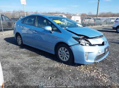 2012 TOYOTA PRIUS PLUG-IN Light Blue  Hybrid JTDKN3DP2C3021535 photo #1