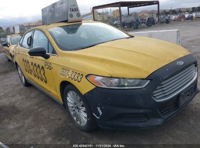 2014 FORD FUSION HYBRID S Yellow  Hybrid 3FA6P0UU5ER381103 photo #1