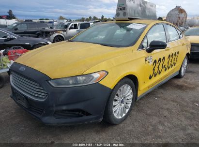 2014 FORD FUSION HYBRID S Yellow  Hybrid 3FA6P0UU5ER381103 photo #3