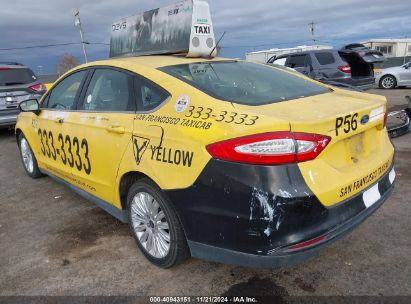 2014 FORD FUSION HYBRID S Yellow  Hybrid 3FA6P0UU5ER381103 photo #4