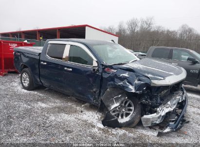 2022 CHEVROLET SILVERADO 1500 4WD  STANDARD BED LT Blue  Diesel 1GCUDDET0NZ597606 photo #1