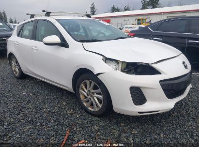 2012 MAZDA MAZDA3 I TOURING White  Gasoline JM1BL1L87C1540371 photo #1