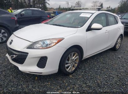 2012 MAZDA MAZDA3 I TOURING White  Gasoline JM1BL1L87C1540371 photo #3