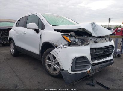 2020 CHEVROLET TRAX FWD LS White  Gasoline KL7CJKSB9LB074611 photo #1