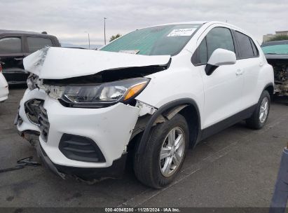 2020 CHEVROLET TRAX FWD LS White  Gasoline KL7CJKSB9LB074611 photo #3