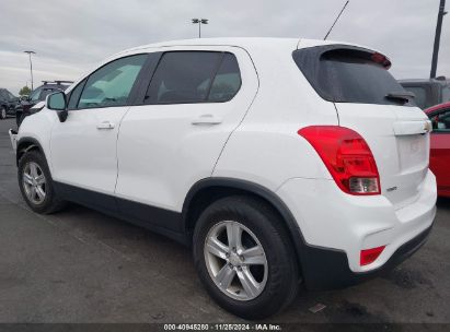 2020 CHEVROLET TRAX FWD LS White  Gasoline KL7CJKSB9LB074611 photo #4