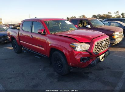 2022 TOYOTA TACOMA SR5 V6 Red  Gasoline 3TMAZ5CN2NM174879 photo #1