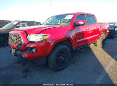 2022 TOYOTA TACOMA SR5 V6 Red  Gasoline 3TMAZ5CN2NM174879 photo #3