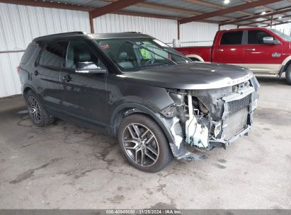 2017 FORD EXPLORER SPORT Gray  Gasoline 1FM5K8GT0HGD90711 photo #1