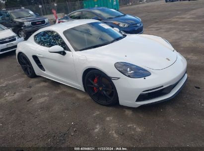 2018 PORSCHE 718 CAYMAN GTS White  Gasoline WP0AB2A85JS278512 photo #1