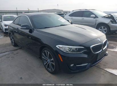 2015 BMW 228I Black  Gasoline WBA1F5C55FV257624 photo #1