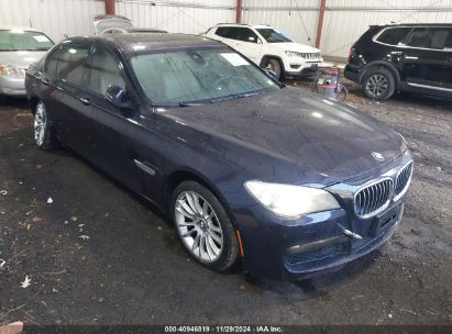 2013 BMW 750LI XDRIVE Blue  Gasoline WBAYF8C5XDD141368 photo #1