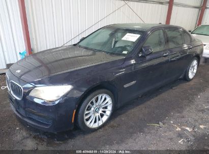 2013 BMW 750LI XDRIVE Blue  Gasoline WBAYF8C5XDD141368 photo #3