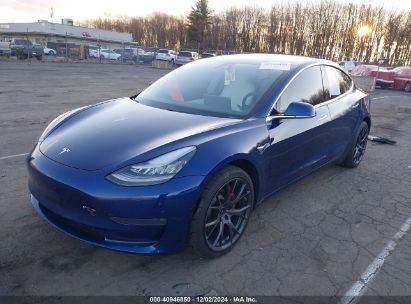 2020 TESLA MODEL 3 PERFORMANCE DUAL MOTOR ALL-WHEEL DRIVE Blue  Electric 5YJ3E1ECXLF603499 photo #3