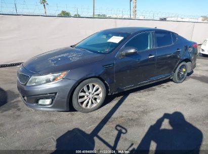 2015 KIA OPTIMA LX Gray  Gasoline 5XXGM4A78FG470483 photo #3